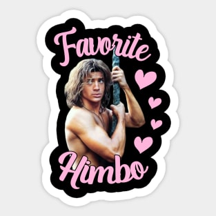 Favorite Himbo Brendan Fraser Sticker